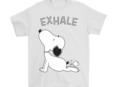 Practice Yoga Exhale Farting Funny Snoopy Shirts