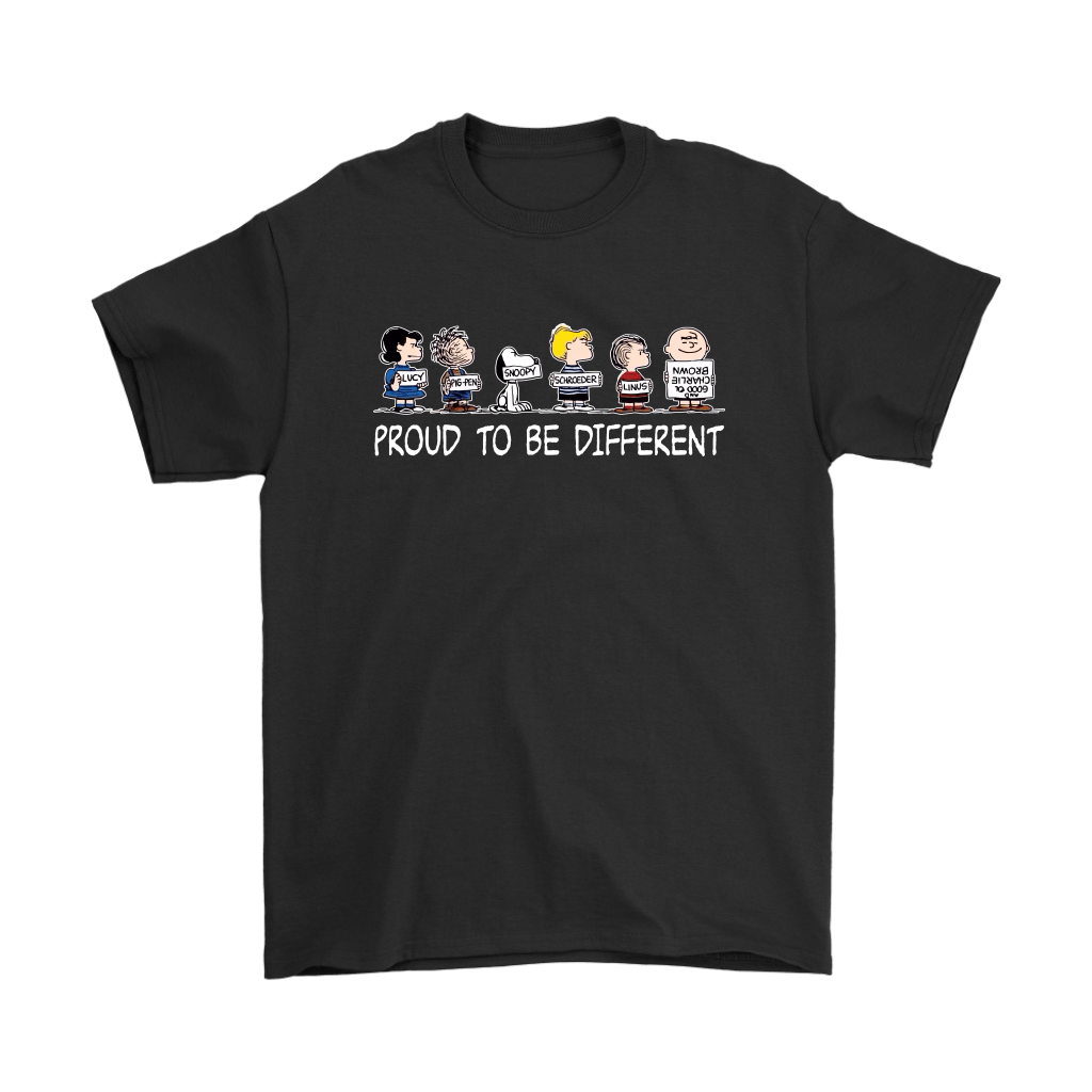 Proud To Be Different Charlie Brown Snoopy Shirts