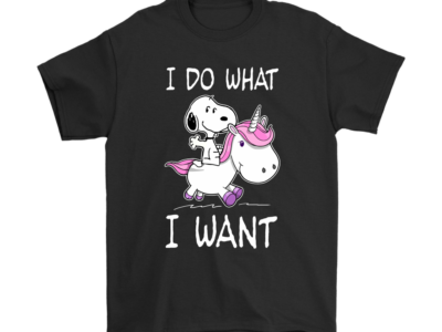 Riding A Unicorn I Do What I Want Snoopy Shirts