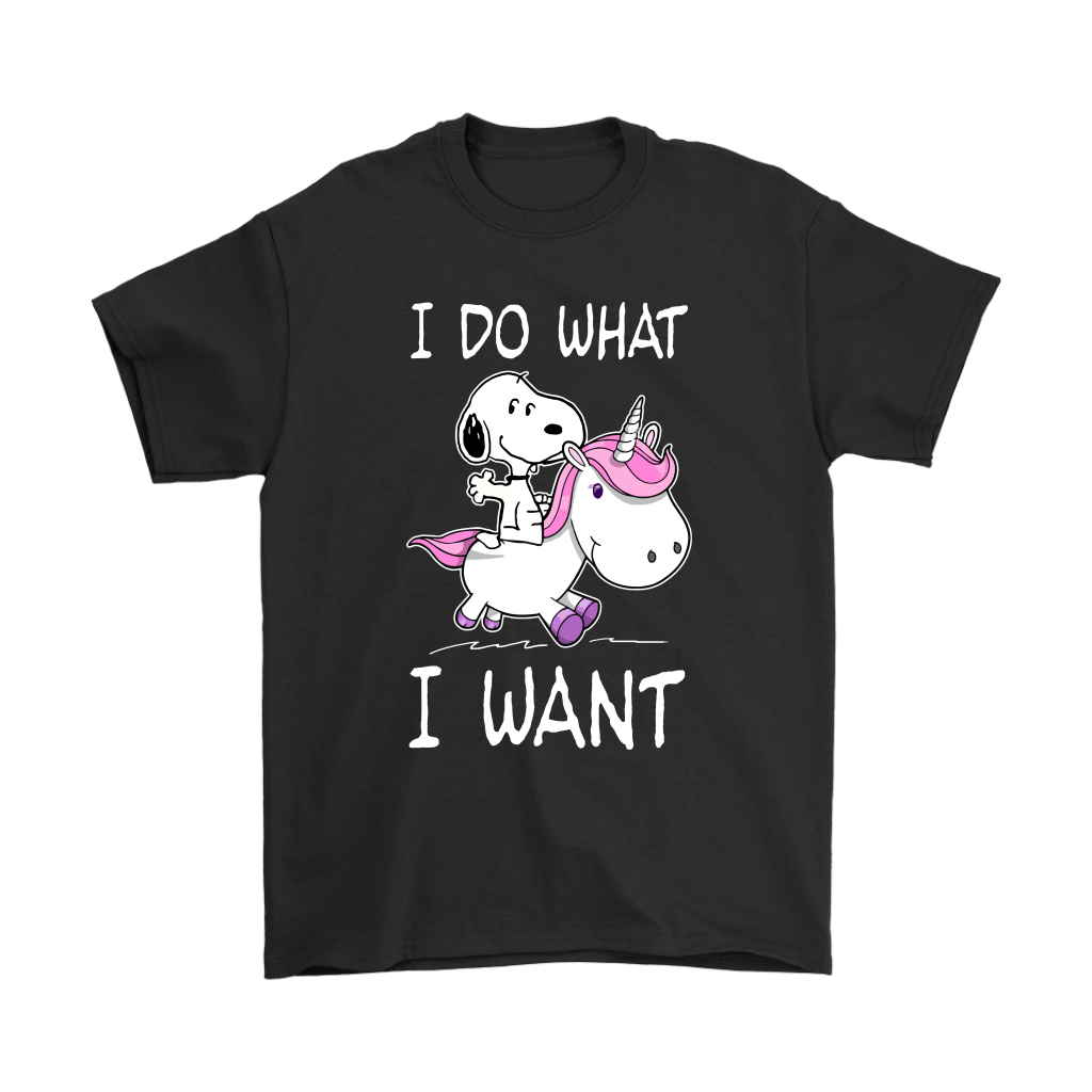 Riding A Unicorn I Do What I Want Snoopy Shirts