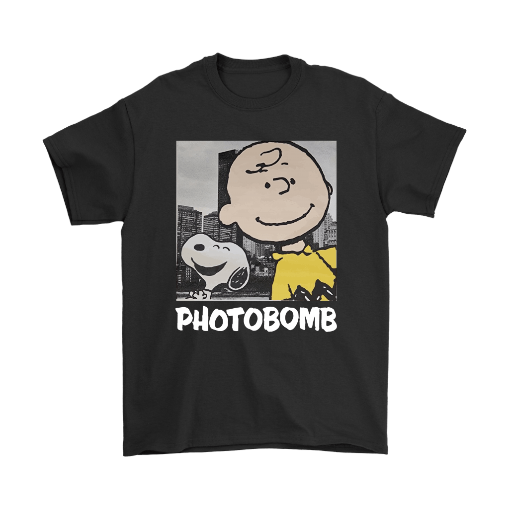 Selfie Photobomb Charlie Brown And Snoopy Shirts