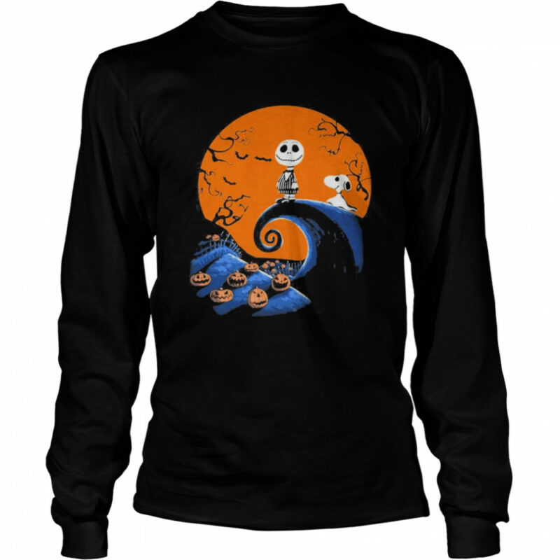 Snoopy and Leatherface Pumpkin Halloween shirt