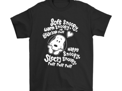 Soft Warm Snoopy Ruff Ruff Ruff Snoopy Shirts