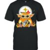 Star Wars Football Baby Yoda Hug Pittsburgh Steelers Halloween Shirt