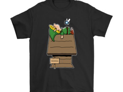 Wake Up Link Zelda Mashup Snoopy Shirts