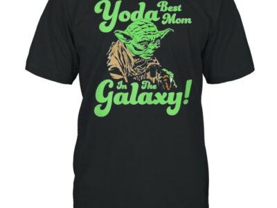 Womens star wars mothers day yoda best mom in the galaxy shirt