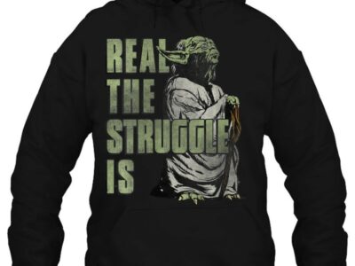 womens star wars yoda real the struggle is distressed portrait