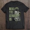Womens Star Wars Yoda Real The Struggle Is Distressed Portrait
