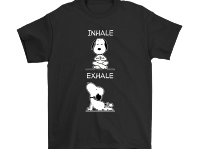 Yoga Inhale Exhale Funny Snoopy Shirts