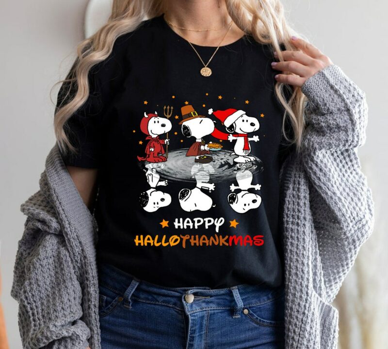 Peanuts Snoopy Happy Hallothanksmas – Thanksgiving Snoopy Shirt