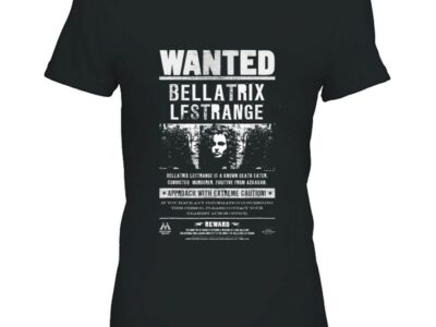 Harry Potter Bellatrix Lestrange Wanted Poster White Text
