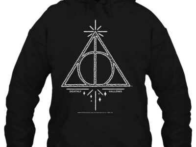 Harry Potter Deathly Hallows Symbol Line Art Premium