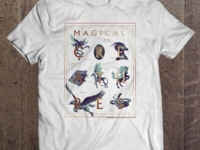 Harry Potter Magical Creatures Book Cover Tank Top