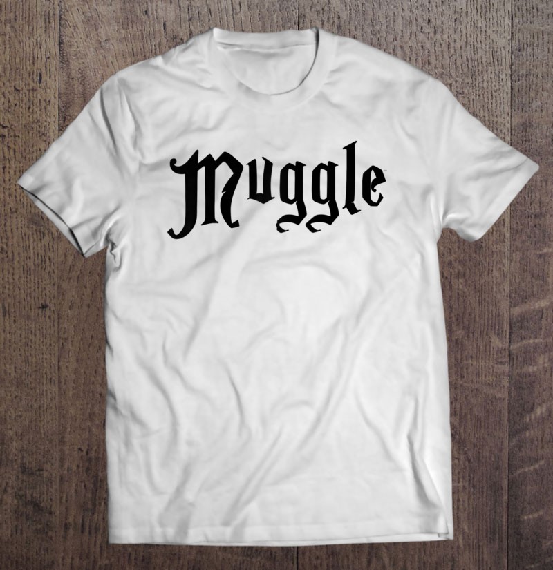 Harry Potter Muggle White Raglan Baseball Tee