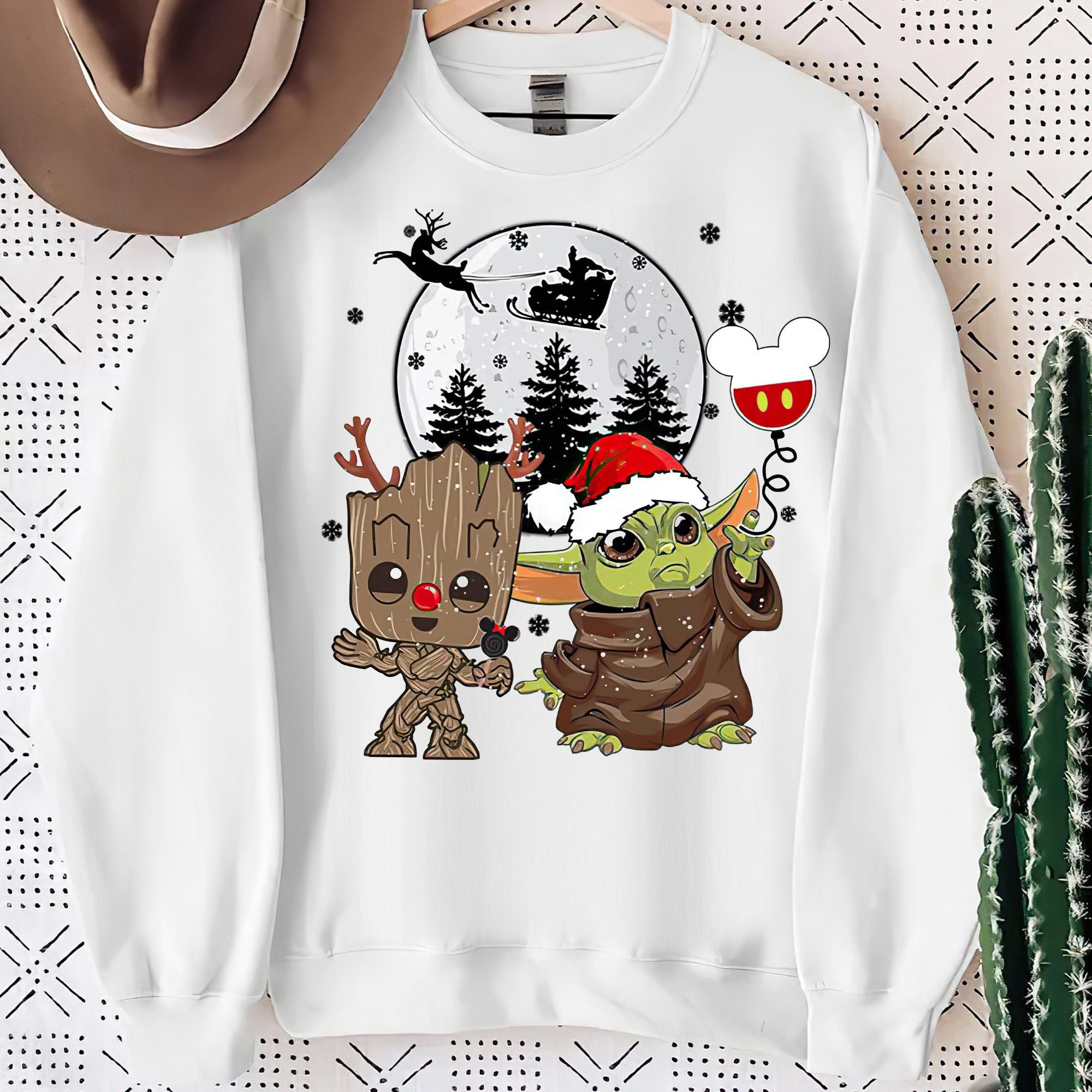 Baby Yoda And Baby Groot Christmas Shirt