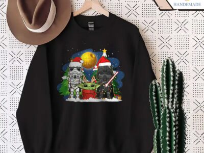 Star Wars Christmas Shirt, Christmas Gift, Disney Christmas Shirt, Star Wars Family Tee Shirt, Merry Christmas Tee, Baby Yoda Christmas Tee.