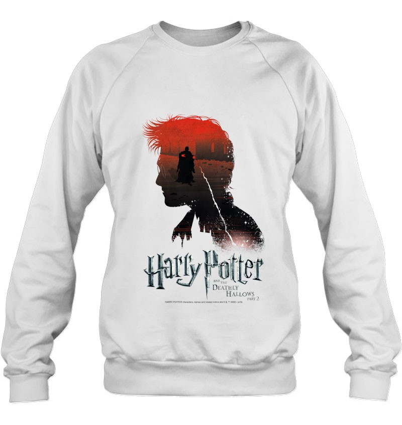 Kids Harry Potter Deathly Hallows Voldemort Silhouette Fill