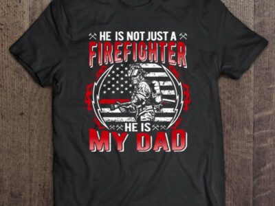My Dad Is A Firefighter Thin Red Line Fire Son Daughter Gift
