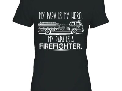 My Papa Is My Hero Firefighter For Grandchild Kids
