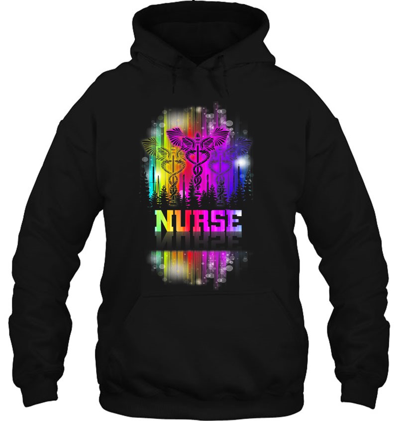 Nurse Colorful Aurora For Medical Practitioner Lpn Cna Rn