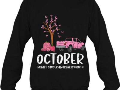 Ribbon Tree Truck October Breast Cancer Awareness Month Gift