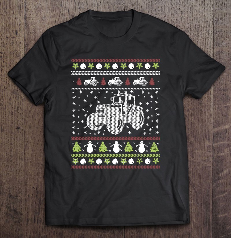 Tractor Funny Christmas Sweater Truck Classic