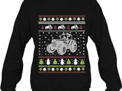 Tractor Funny Christmas Sweater Truck Classic