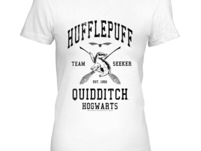 Women‘s Harry Potter Hufflepuff Team Seeker Hogwarts Quidditch V-Neck