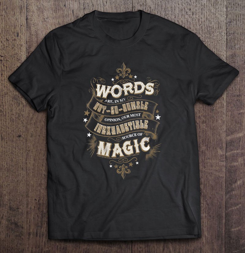 Womens Harry Potter Words Are An Inexhaustible Source Of Magic V-Neck