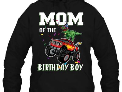 Womens Mom Of The Birthday Boy Your Funny Monster Truck Birthday