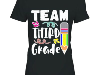 Womens Team Third Grade Shirt Great Team Teacher Back To School V Neck