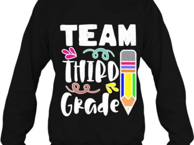 Womens Team Third Grade Shirt Great Team Teacher Back To School V Neck