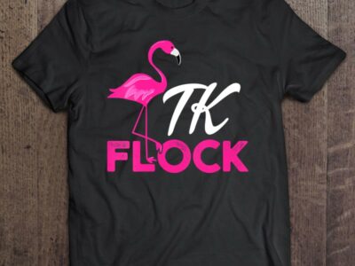Womens Tk Flamingo Transitional Kindergarten Teacher Gift V Neck