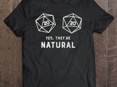 Yes, They’re Natural 20 D20 Dice Funny Rpg Gamer