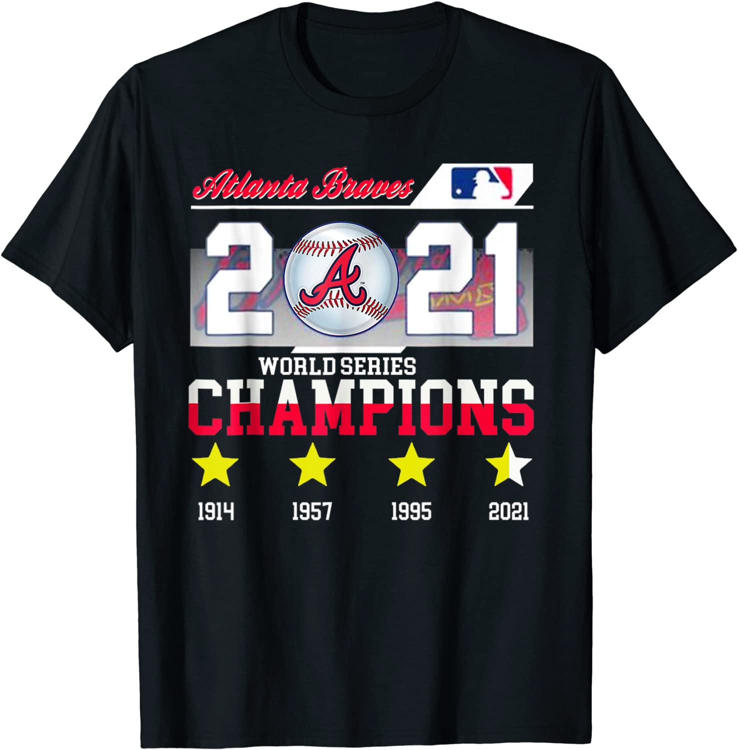 Baseball Atlanta Braves World Series Champions Star T Shirt