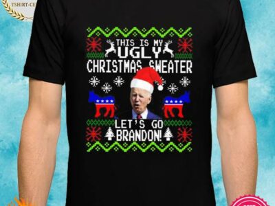 Biden this is ugly Christmas sweater let’s go brandon shirt