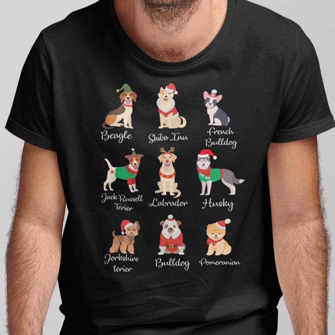 Character Christmas Shirts Merry Christmas Dog Cartoon