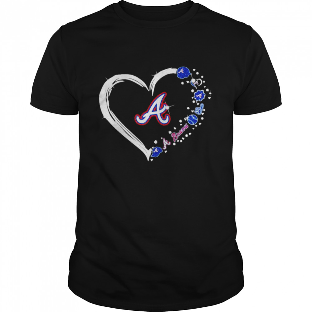 Diamonds Heart Love Atlanta Braves 2021 Classic T-Shirt