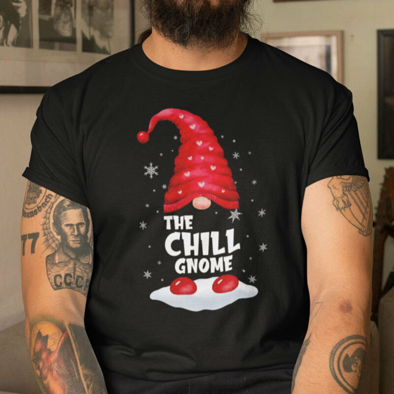 Family Gnome Christmas T Shirt The Chill Gnome Snowflake Christmas