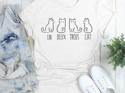 French Un Deux Trois Cat Shirt