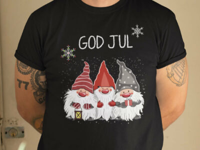 God Jul Merry Christmas Gnome Shirt
