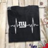New York Giants Heartbeat American Football Team T Shirt