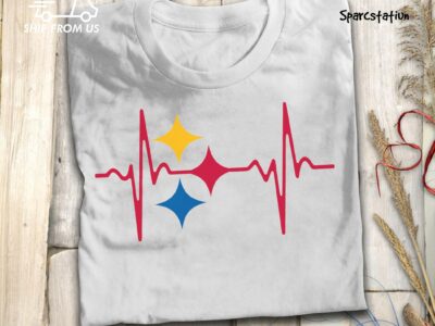 Pittsburgh Steelers Heartbeat American Football Team T Shirt