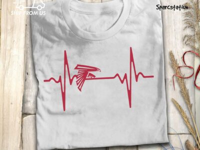 Atlanta Falcons Heartbeat American Football Team T Shirt