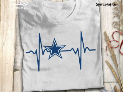 Dallas Cowboys Heartbeat American Football Team T Shirt