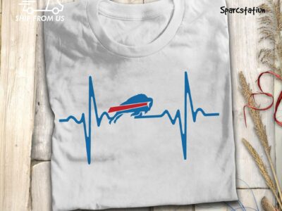 Buffalo Bills Heartbeat American Football Team T Shirt
