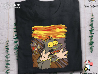 Scratchy’s Scream T Shirt Itchy And Scratchy T Shirt