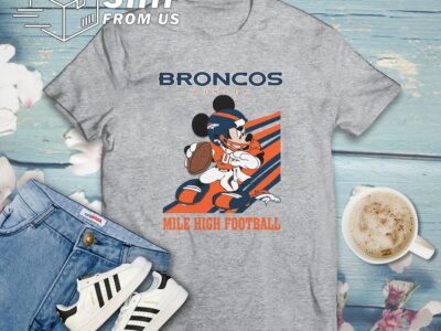 Mickey Mouse Denver Broncos American Football Team T Shirt