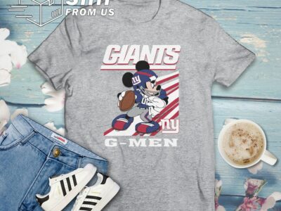 Mickey Mouse New York Giants American Football Team T Shirt
