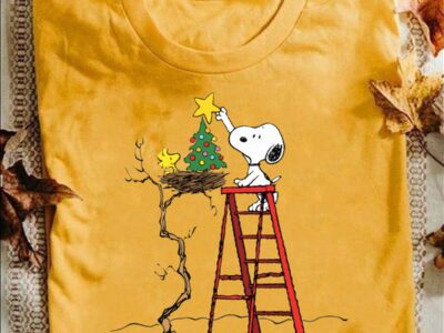 Cute Snoopy On The Chimney Christmas Shirt, Christmas Snoopy Family Shirt, Christmas Gift Shirt
